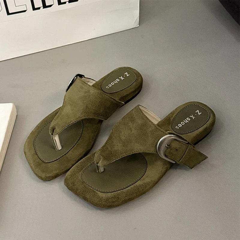 Women Summer New Flip Flops Flats Sandals Clip Toe Slippers Casual Shoes Woman 2026 Trend Beach Comfort Shoes Sport Slides Mujer